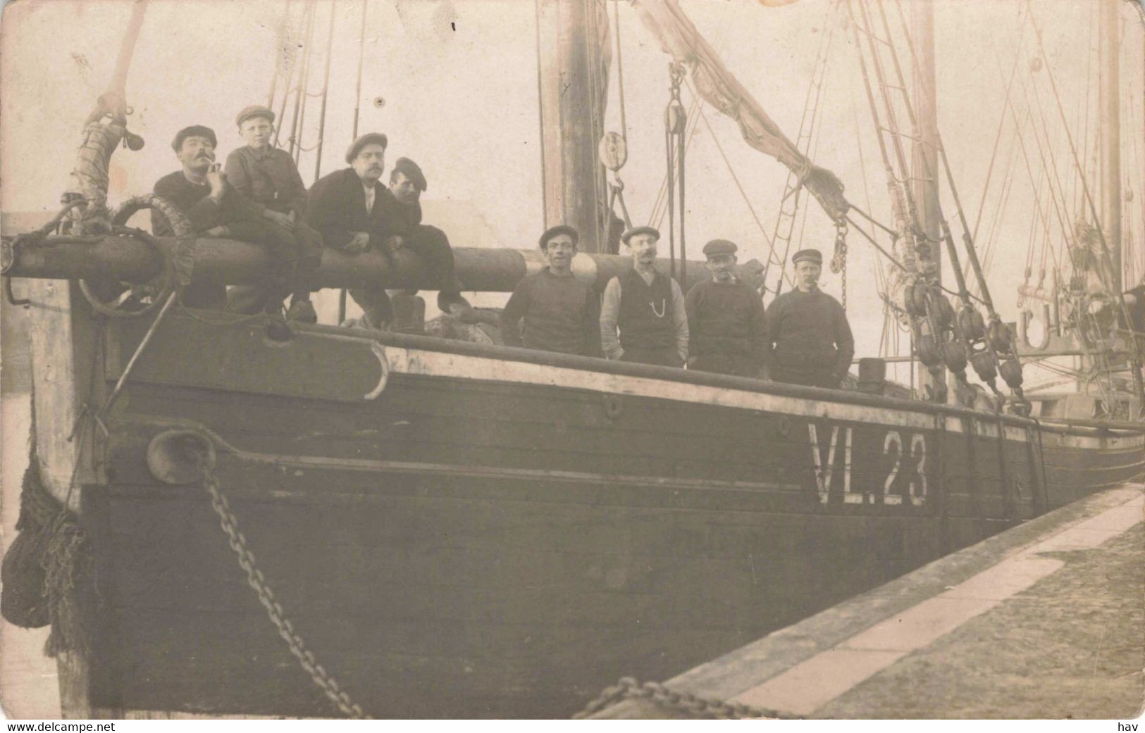 Zeer Oude Foto Vissersboot Vlaardingen 23 583 - Vlaardingen