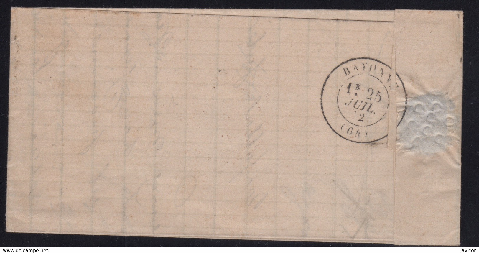1872 Gobierno Provisional Carta A Bayona Edifil 113 Vc 51€ - Briefe U. Dokumente
