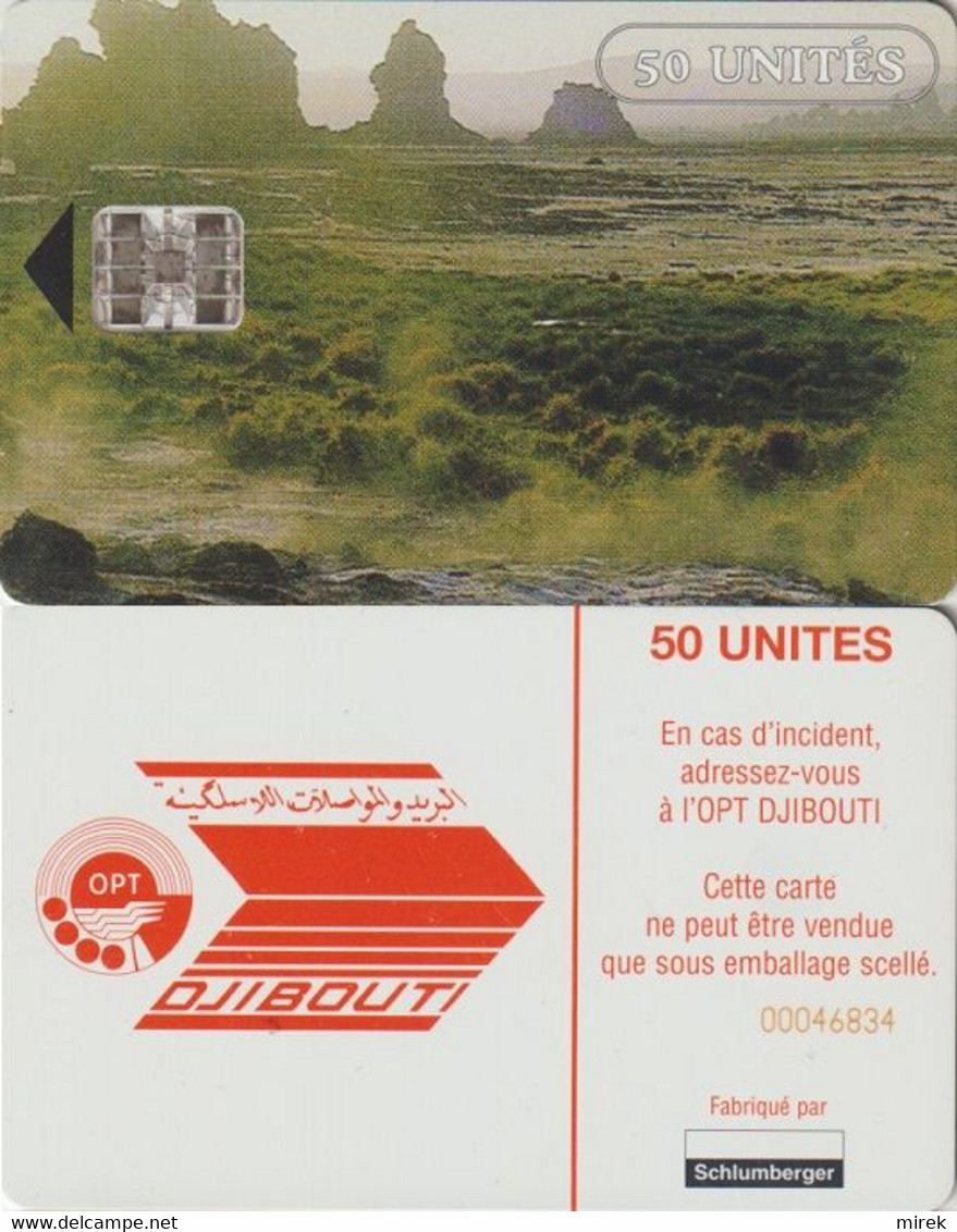 424/ Djibouti; P22. Country Side View, 50 Ut., CN Yellow (46834), 4th Part Of Issue - Ca. 150 Ex. - Djibouti