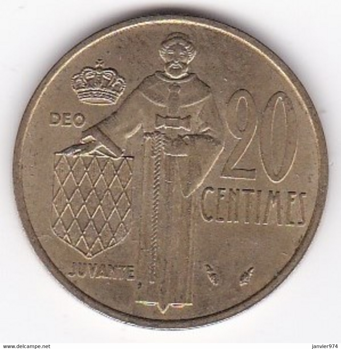MONACO. 20 CENTIMES 1975 RAINIER III - 1960-2001 Neue Francs