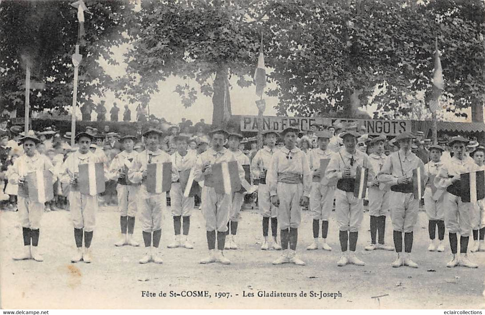 La Riche       37       Fête De Saint Cosme 1907 .  Les Gladiateurs De Saint Joseph         (voir Scan) - La Riche