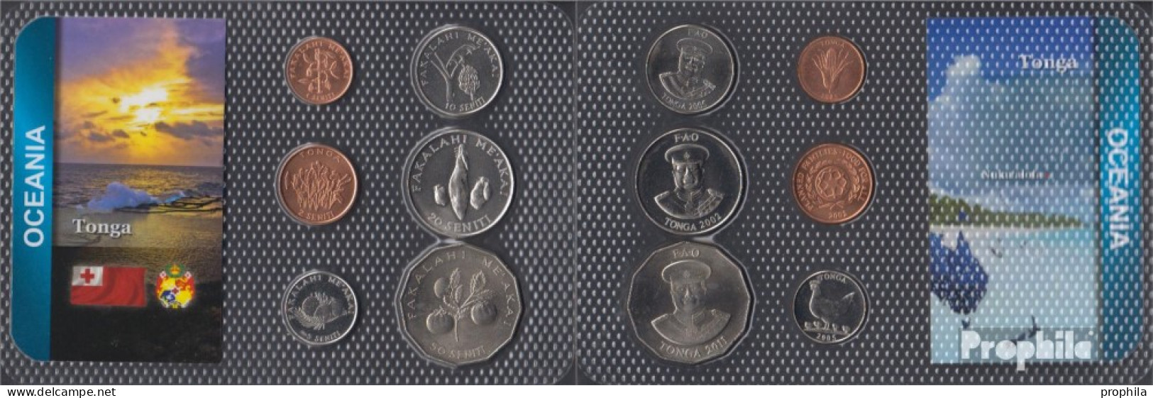 Tonga Stgl./unzirkuliert Kursmünzen Stgl./unzirkuliert Ab 1981 1 Seniti Bis 50 Seniti - Tonga