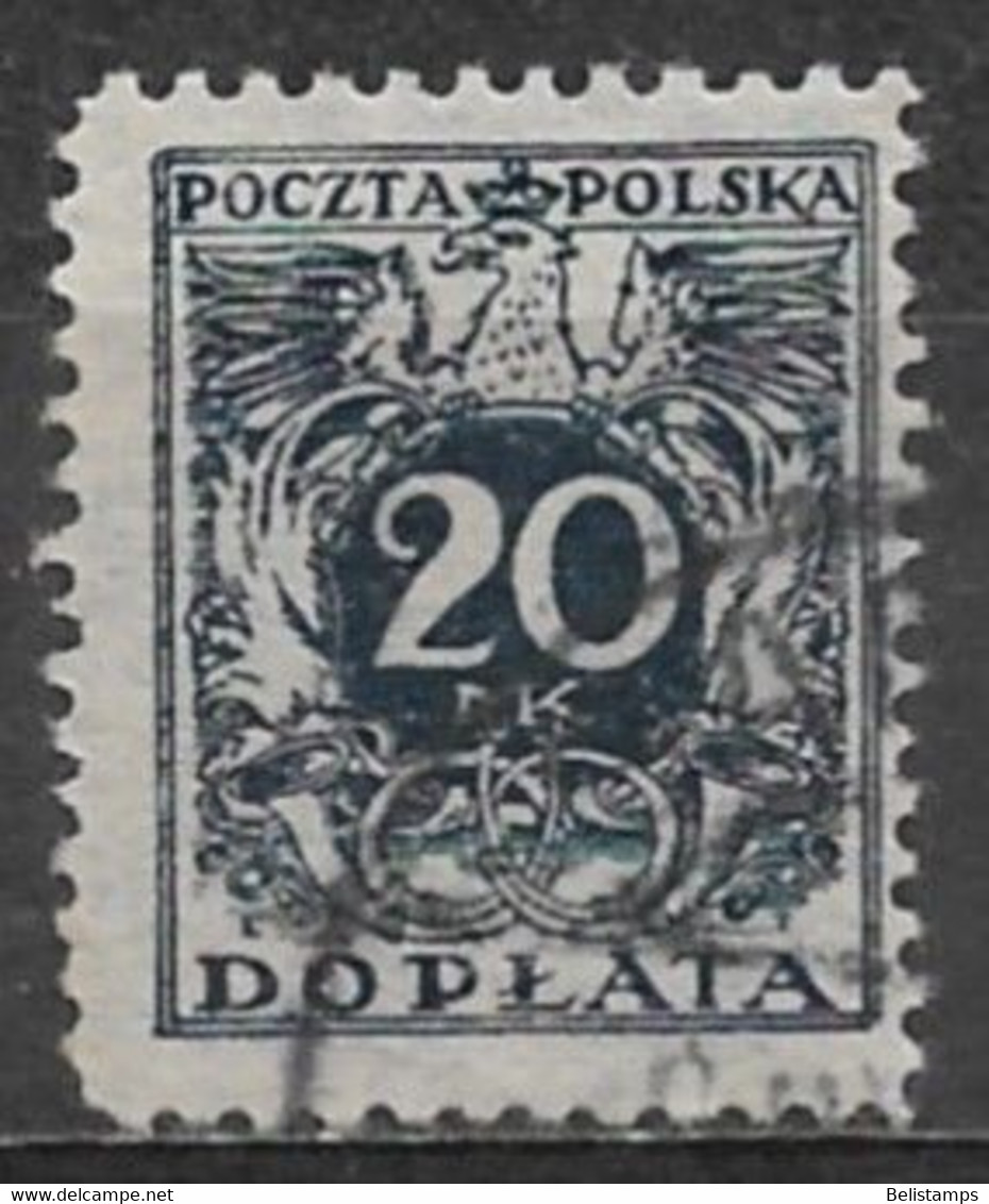 Poland 1921. Scott #J45 (U) Numeral Of Value - Taxe