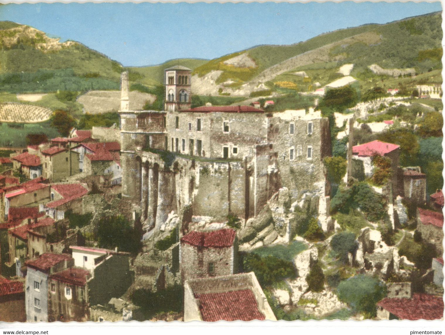 LA VOULTE SUR RHONE LE CHATEAU VUE AERIENNE - La Voulte-sur-Rhône