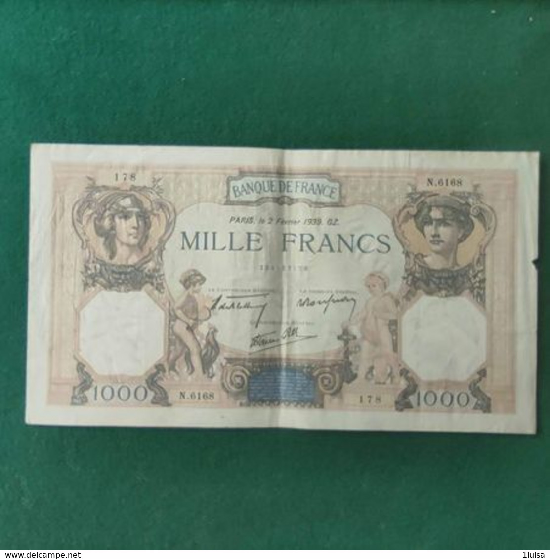 Francia 1000 Francs 1939 - 100 NF 1959-1964 ''Bonaparte''