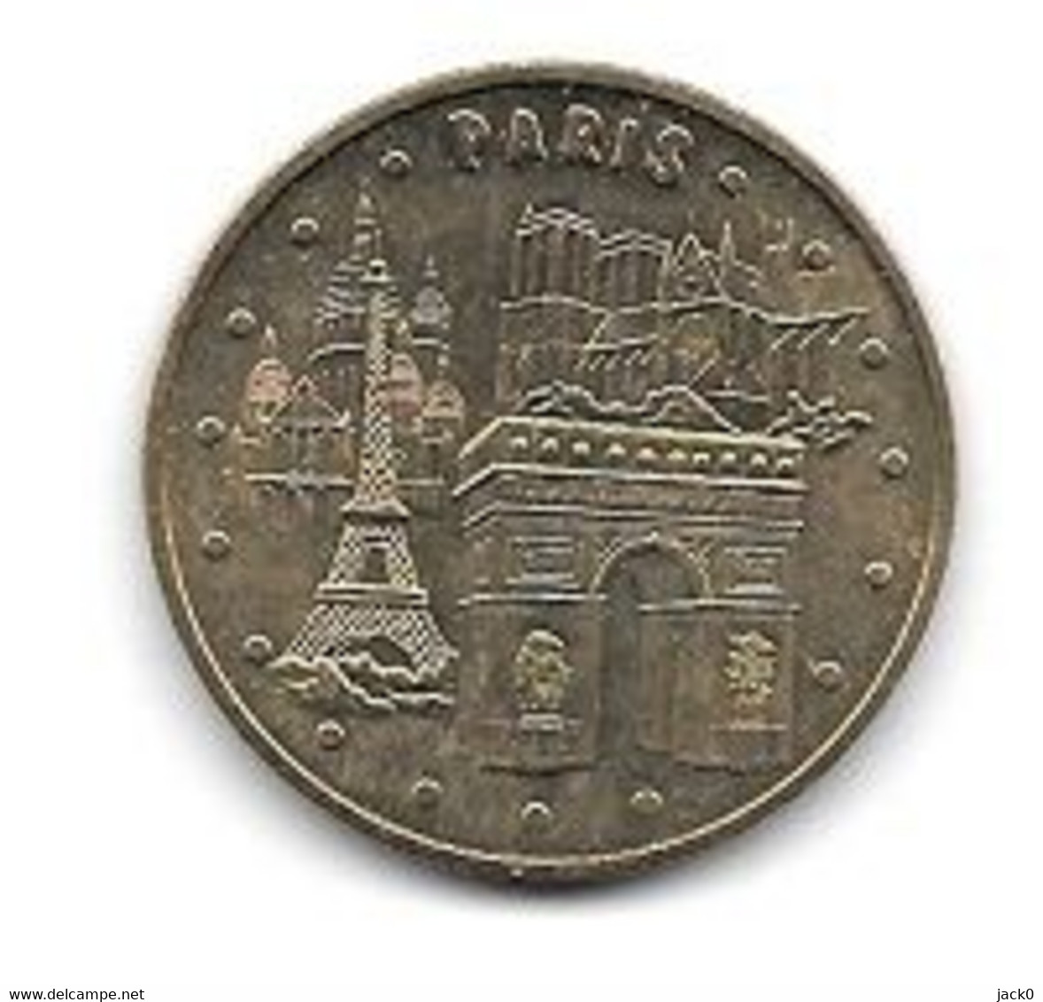 Médaille Touristique  Monnaie  De  Paris  2004, Ville  LES  4  MONUMENTS  DE  PARIS  ( 75001 ) - 2004