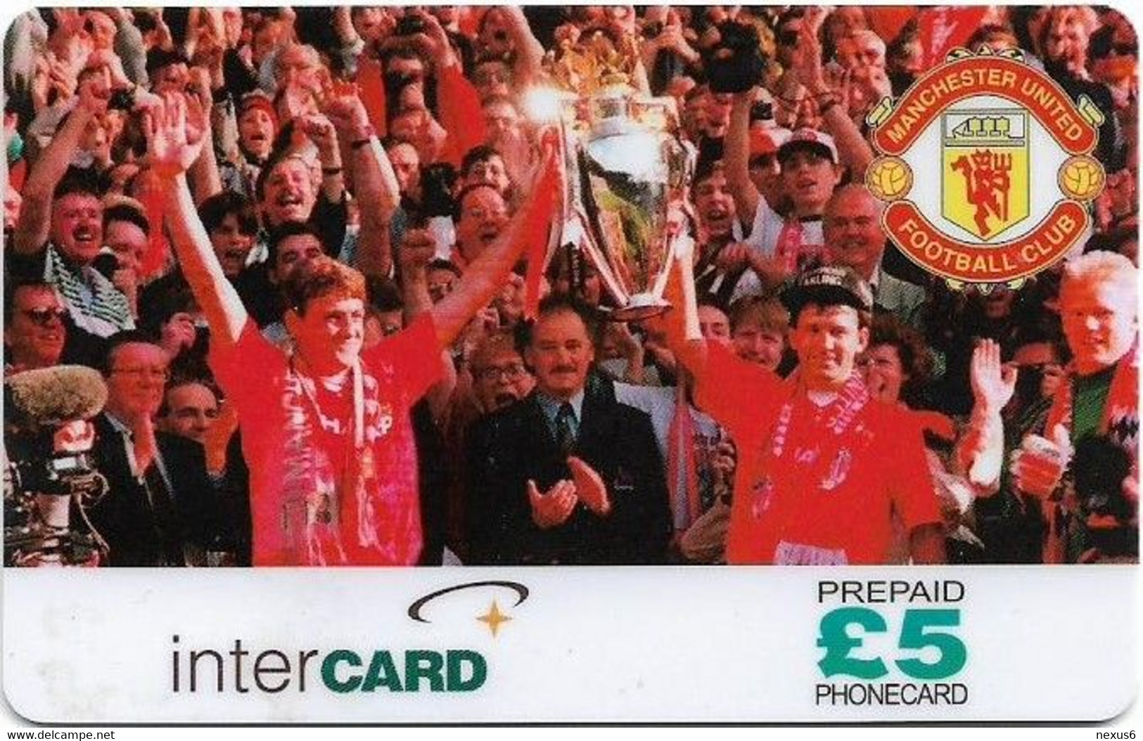 UK - Interoute - Inter Card - Manchester Utd FC, Football Cup Winners, Remote Mem. 5£, Mint - [ 8] Firmeneigene Ausgaben