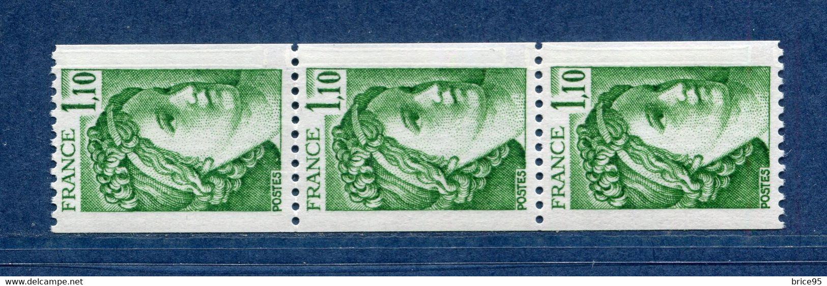 ⭐ France - Variété - YT N° 2062 A - Numéro Rouge - Couleurs - Pétouilles - Neuf Sans Charnière - 1979 ⭐ - Unused Stamps