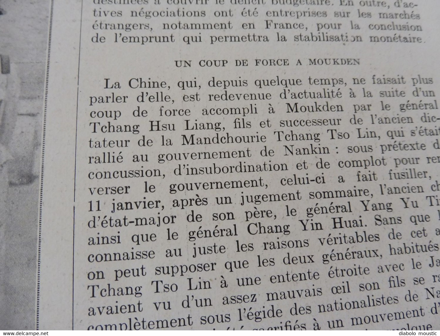 1929 :Bébé à Ski-landeau à Chamonix; Chine;  Reine Emma Des Pays-Bas; Armée Du Salut; Pub SIX Citroën; Etc - L'Illustration