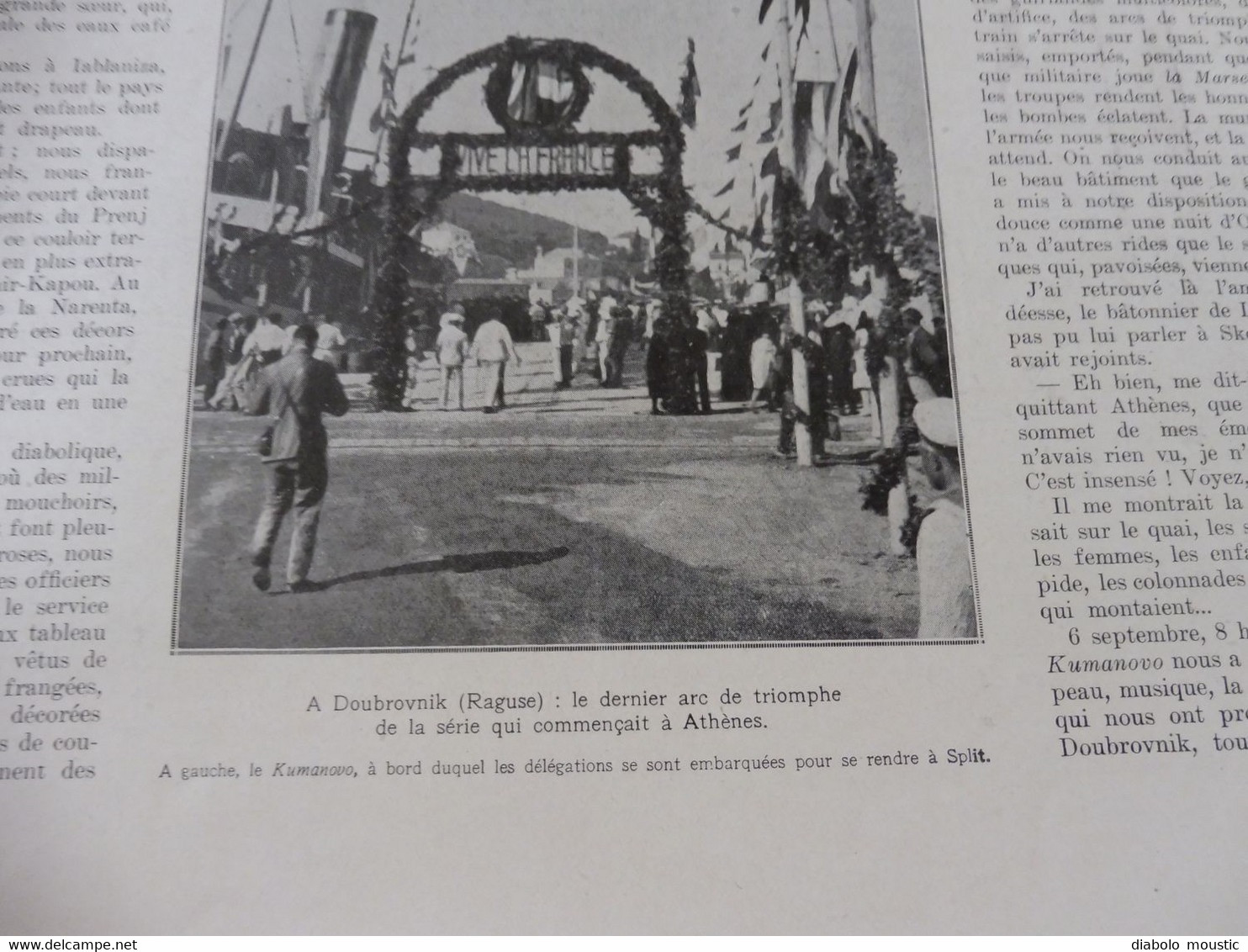 1929 : CHINE;  Venise; Belgrade; Doubrovnik; Port de Raguse ; etc