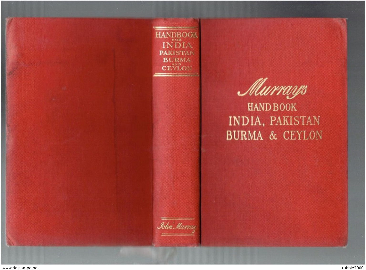 MURRAY S HANDBOOK INDIA PAKISTAN BURMA AND CEYLON 1959 GUIDE DE VOYAGE INDE PAKISTAN BIRMANIE CEYLAN - Asia