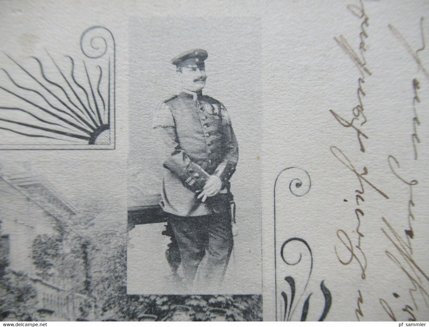 AK 1906 Regimentsmusik Des 2. Lothr. Inftr. Rgts. No 131 Kgl. Musikdirigent Paul Frantz Langeville Stempel Moulins - Lothringen