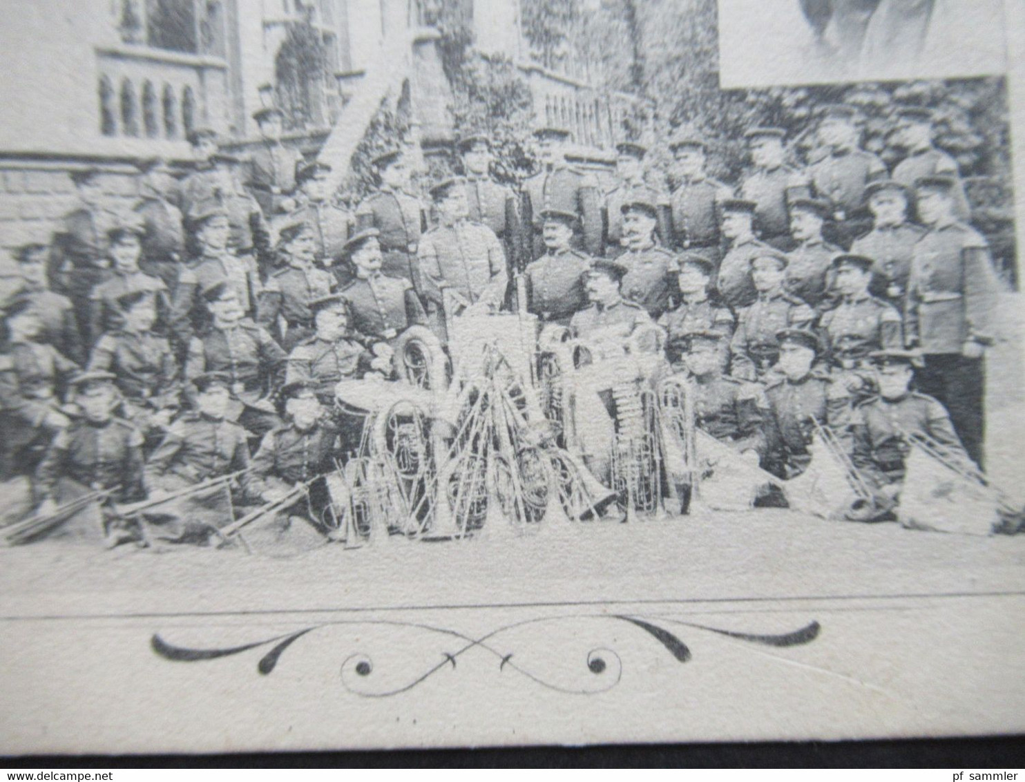 AK 1906 Regimentsmusik Des 2. Lothr. Inftr. Rgts. No 131 Kgl. Musikdirigent Paul Frantz Langeville Stempel Moulins - Lothringen