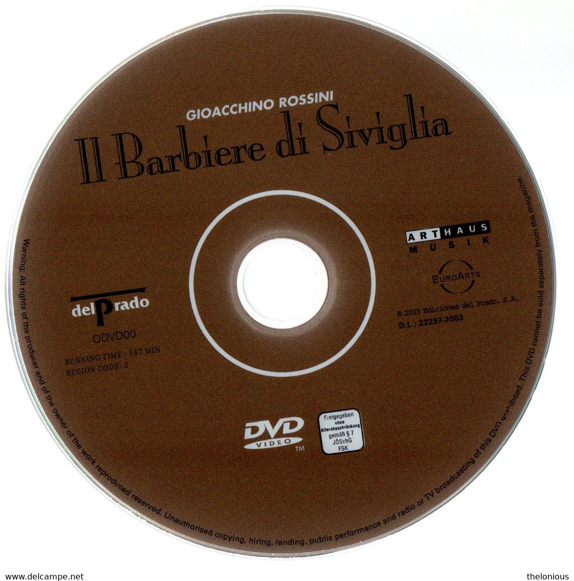 # DVD - G. Rossini - Il Barbiere Di Siviglia - Cecilia Bartoli - Gabriele Ferro - Concert Et Musique