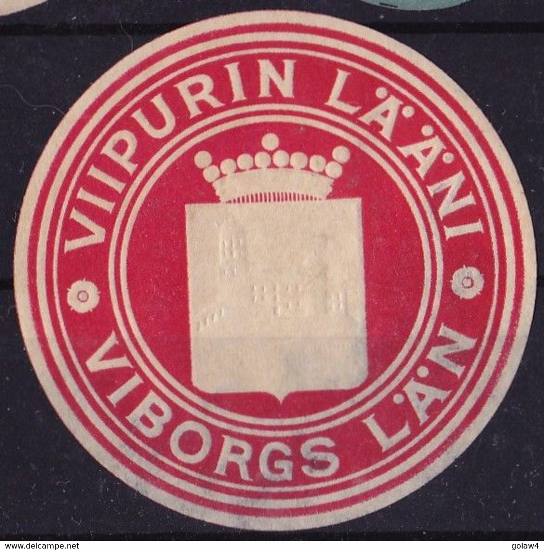 25862# VIIPURIN LÄÄNI VIBORGS LÄN VIGNETTE CINDERELLA FINLANDE SUOMI FINLAND - Abarten Und Kuriositäten