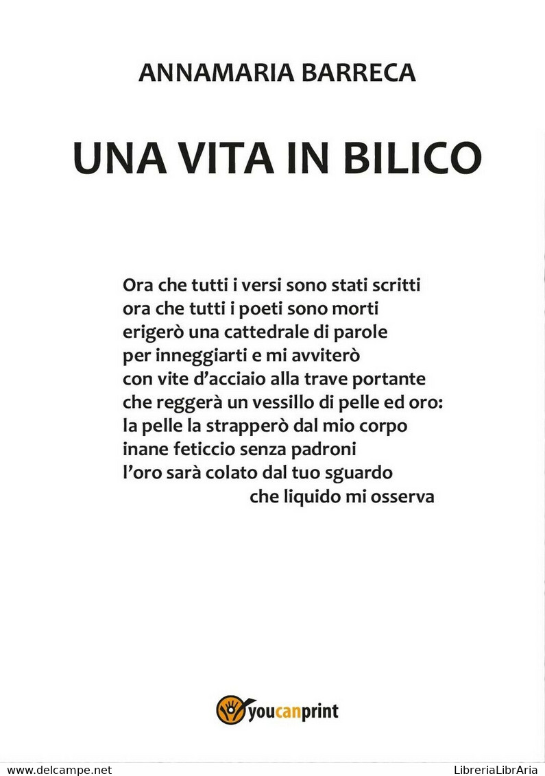 Una Vita In Bilico	 Di Annamaria Barreca,  2016,  Youcanprint - Poesía