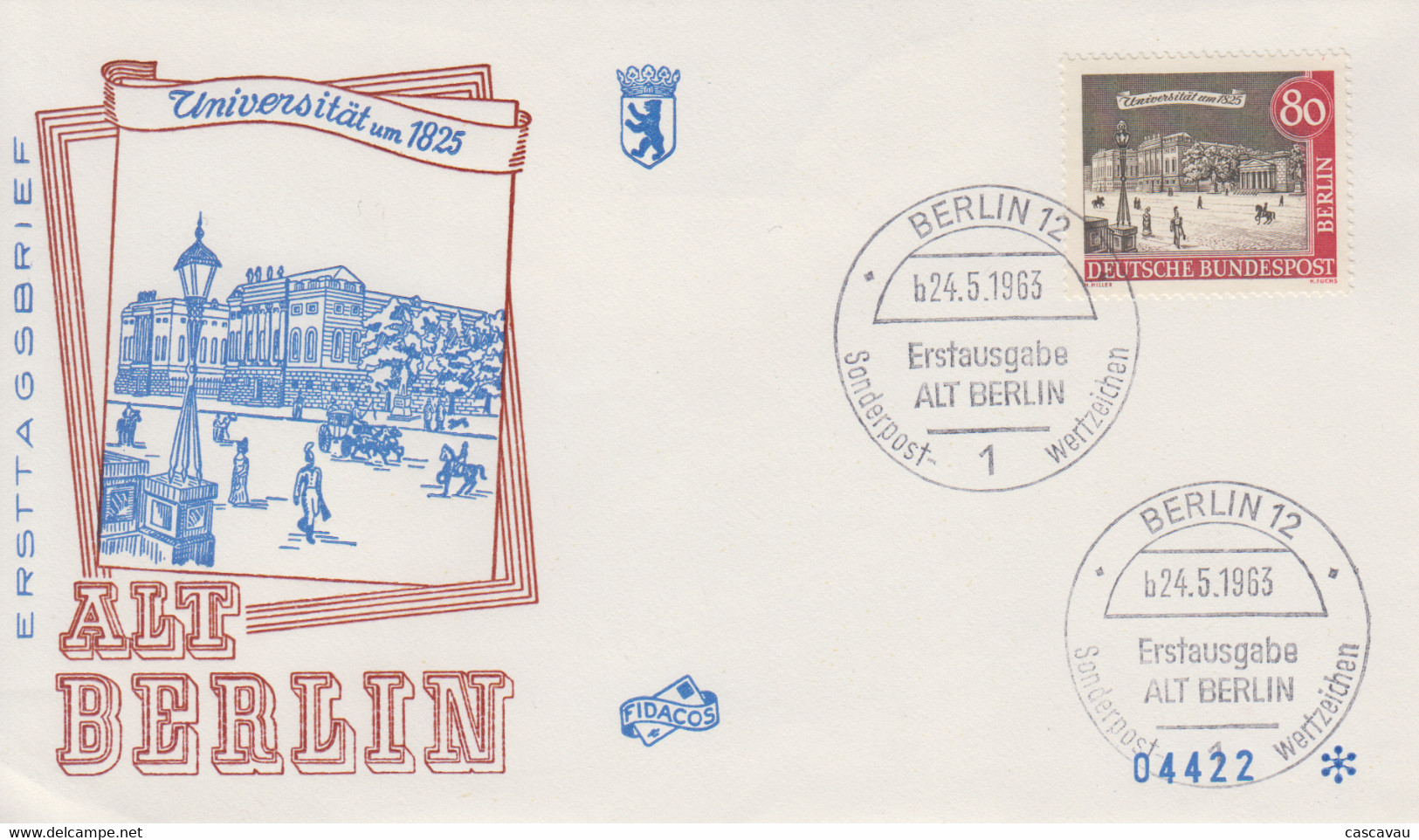 Enveloppe  FDC  1er  Jour  ALLEMAGNE  BERLIN   Vieux   BERLIN   1963 - 1948-1970