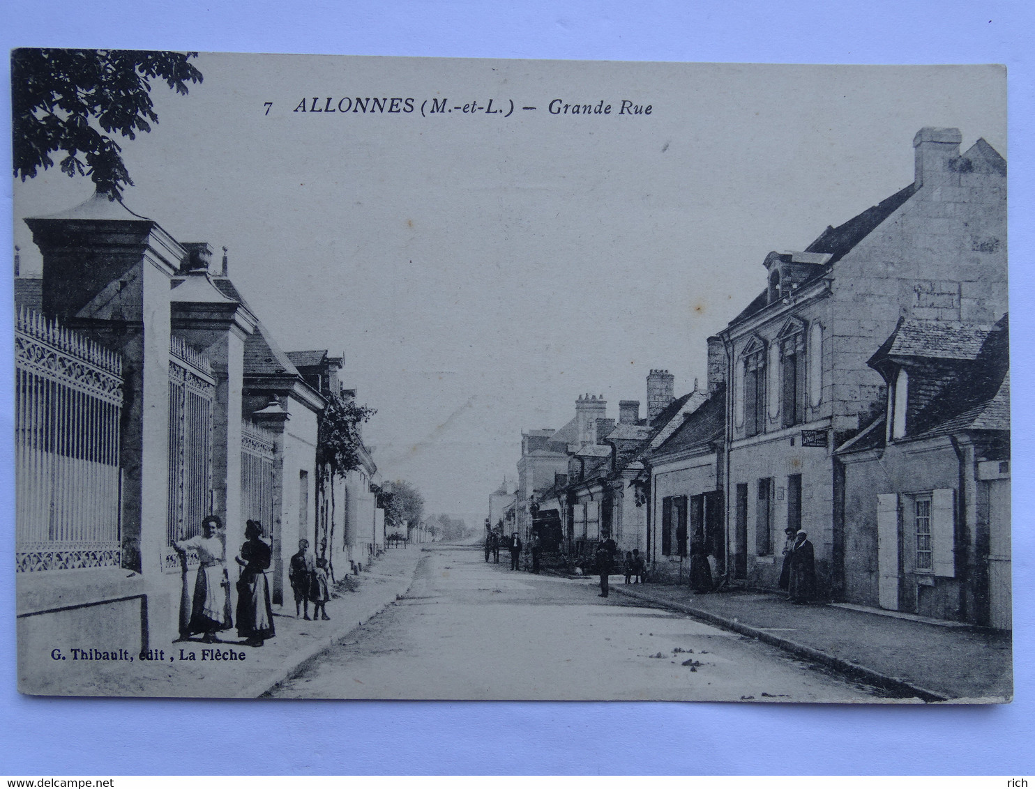 CPA (49) Maine Et Loire - ALLONNES - Grande Rue - Allonnes