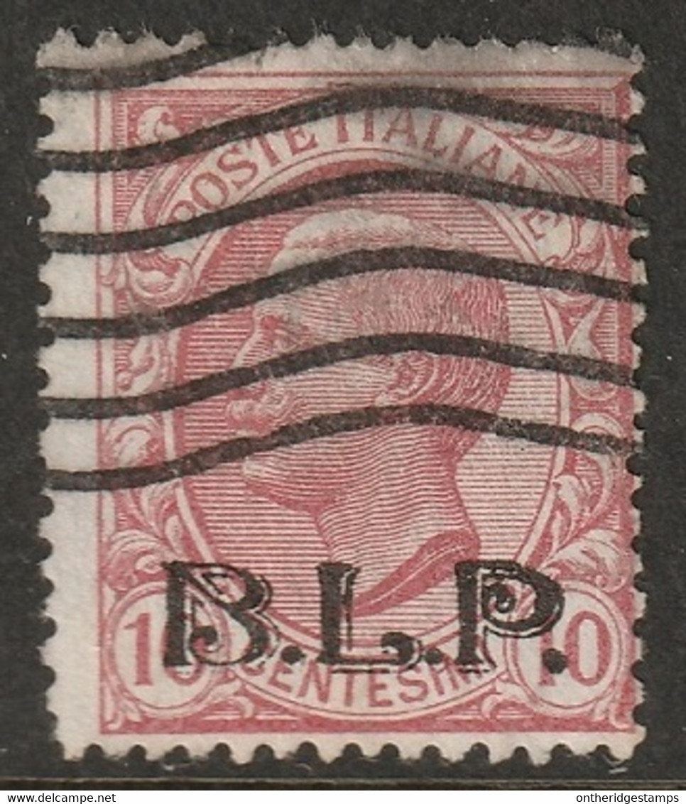 Italy 1922 Sc B9 Sa 13 BLP Black Overprint Used - Timbres Pour Envel. Publicitaires (BLP)