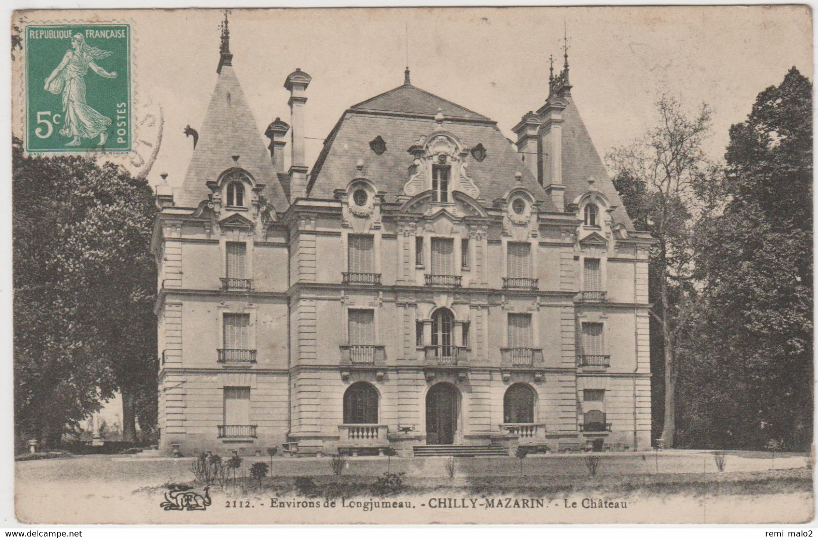 CARTE POSTALE   CHILLY MAZARIN 91 Le Château - Chilly Mazarin