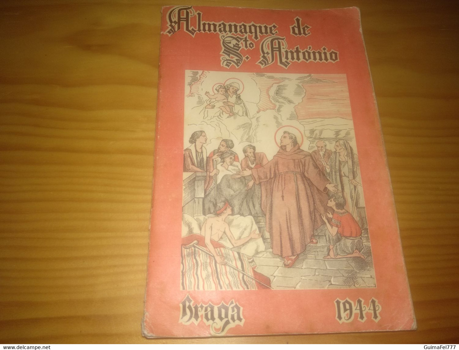 Almanaque Sto. António- Braga Ano 1944 - Andere & Zonder Classificatie