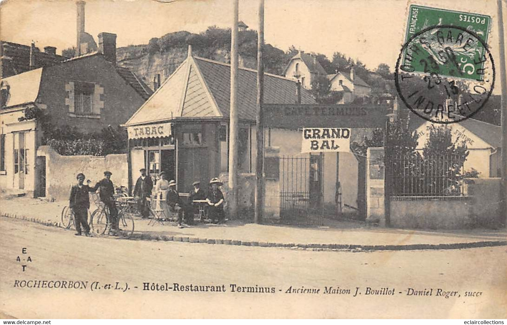 Rochecorbon         37         Hôtel Restaurant   "Terminus"   (voir Scan) - Rochecorbon