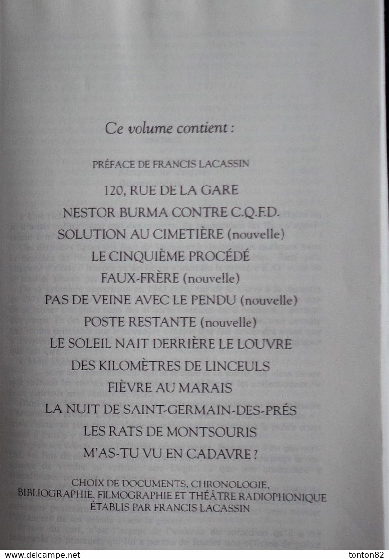 Léo Malet - Les  Enquêtes De Nestor Burma - Les Nouveaux Mystères De Paris -  Bouquins  - TOME 1 - Robert Laffont - 1985 - Leo Malet