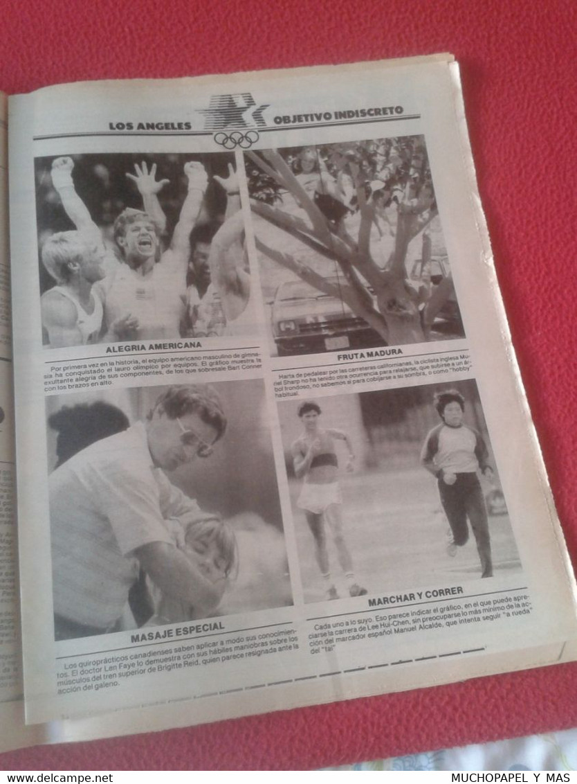 PERIÓDICO EL MUNDO DEPORTIVO Nº 19054 3 AGO. 1984 BARÇA FÚTBOL CLUB BARCELONA JUEGOS OLÍMPICOS LOS ANGELES 1984 84 ETC..