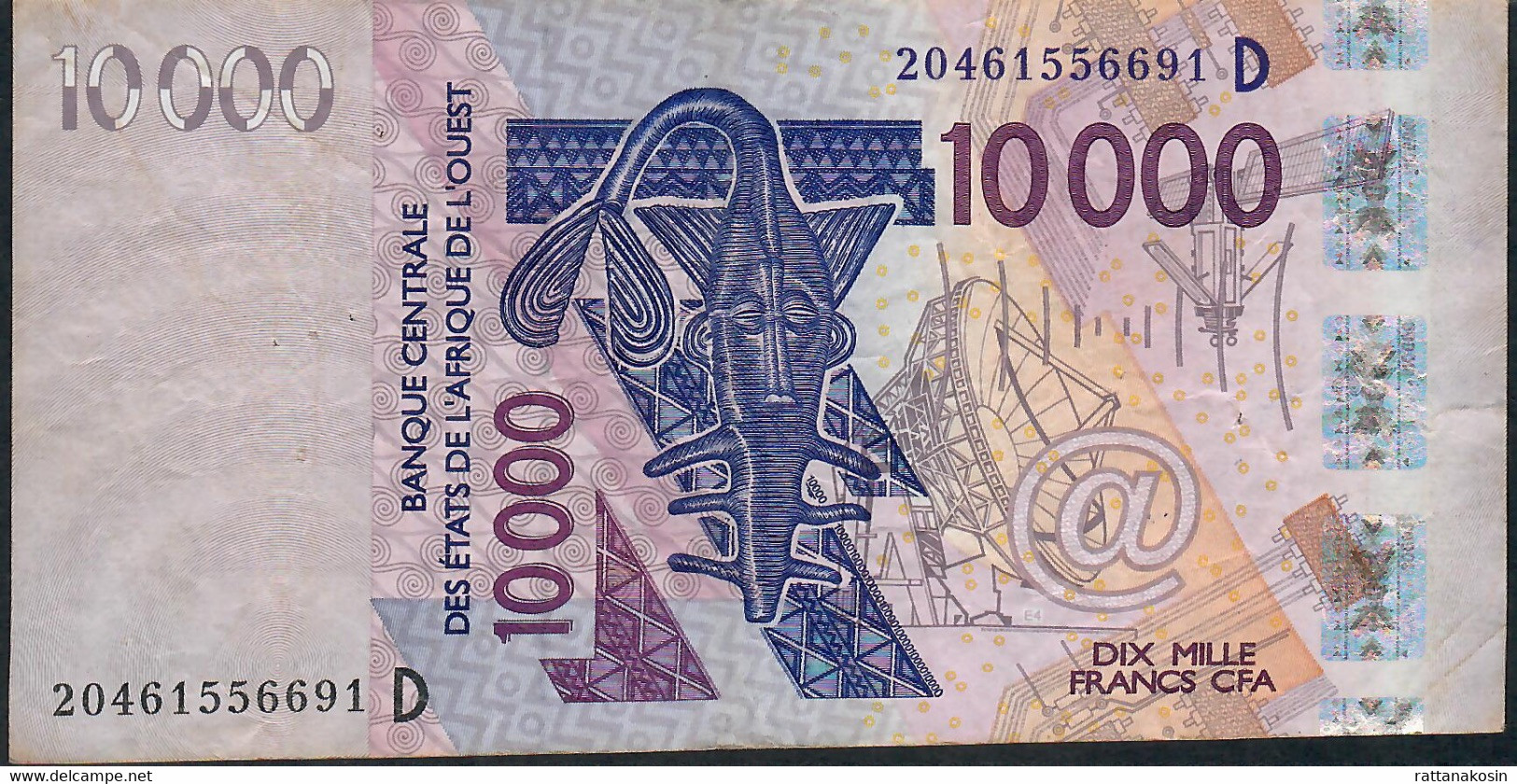 W.A.S. Mali  P418Du 10000 Or 10.000 Francs (20)20 2020 AVF No P.h. - West-Afrikaanse Staten