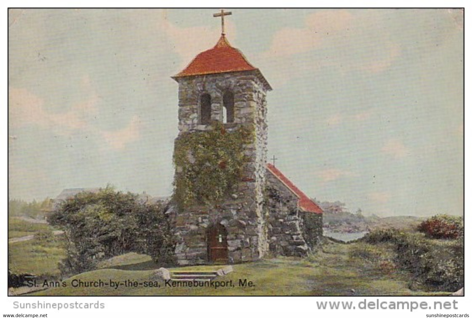 Maine Kennebunkport St Ann's Church By The Sea 1910 - Kennebunkport