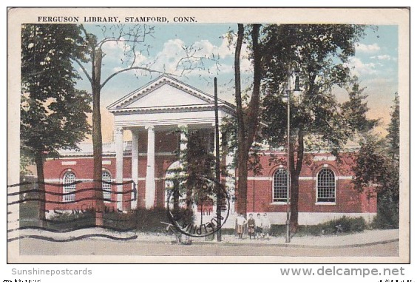 Connecticut Stamford Ferguson Library 1928 - Stamford