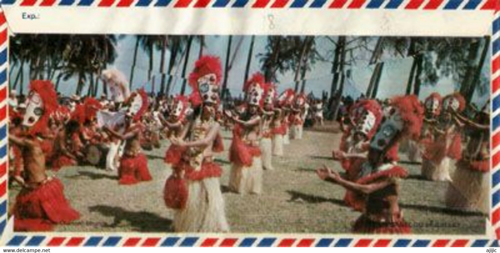 Polynésie Francaise. Nouvel An Chinois. Année Du CHIEN, Papeete. Tahiti. Au Verso Groupe De Danse Du 14 Juillet - Lettres & Documents