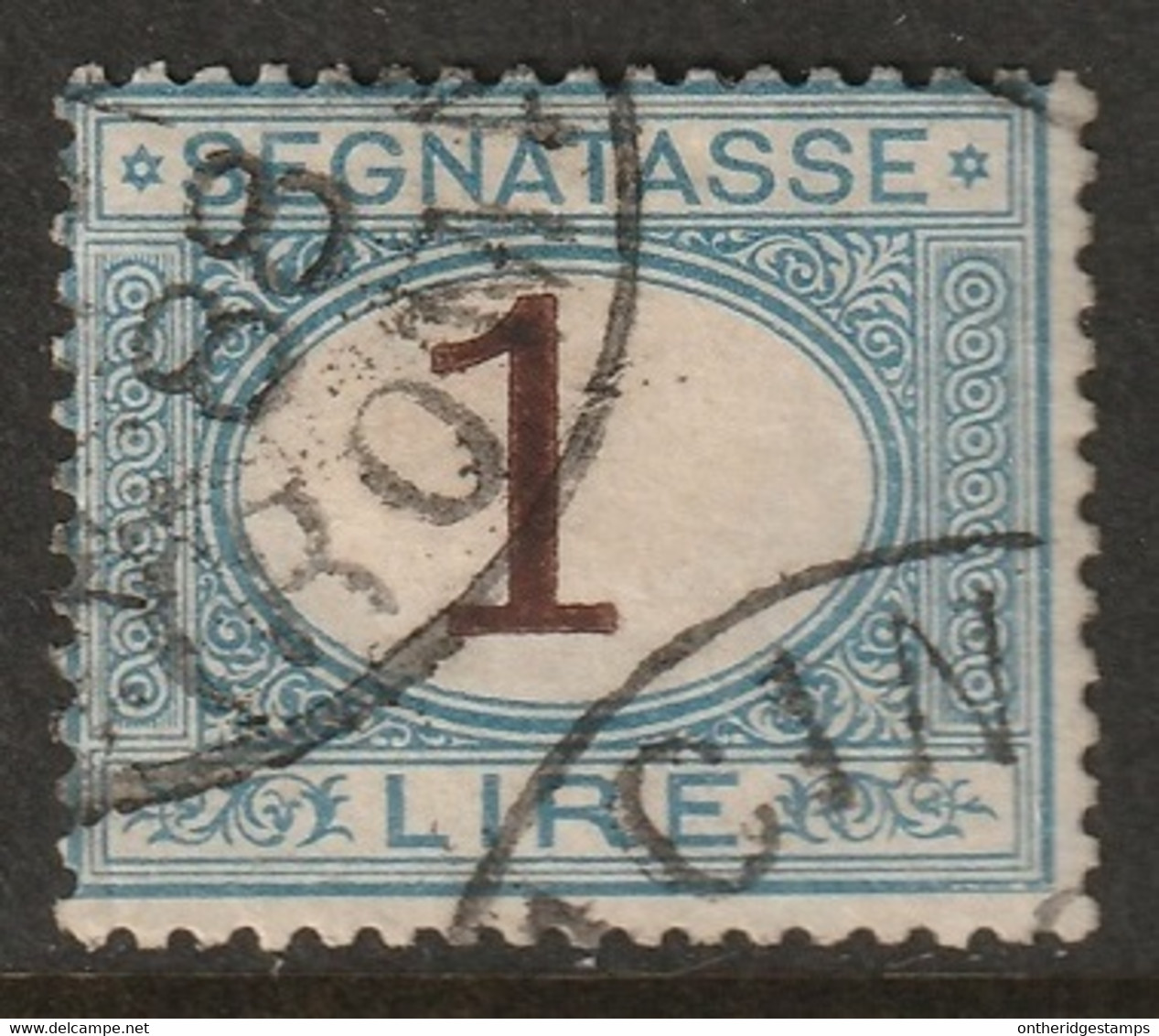 Italy 1870 Sc J13 Sa Seg11 Yt T12 Postage Due Used Roma Cancel - Postage Due