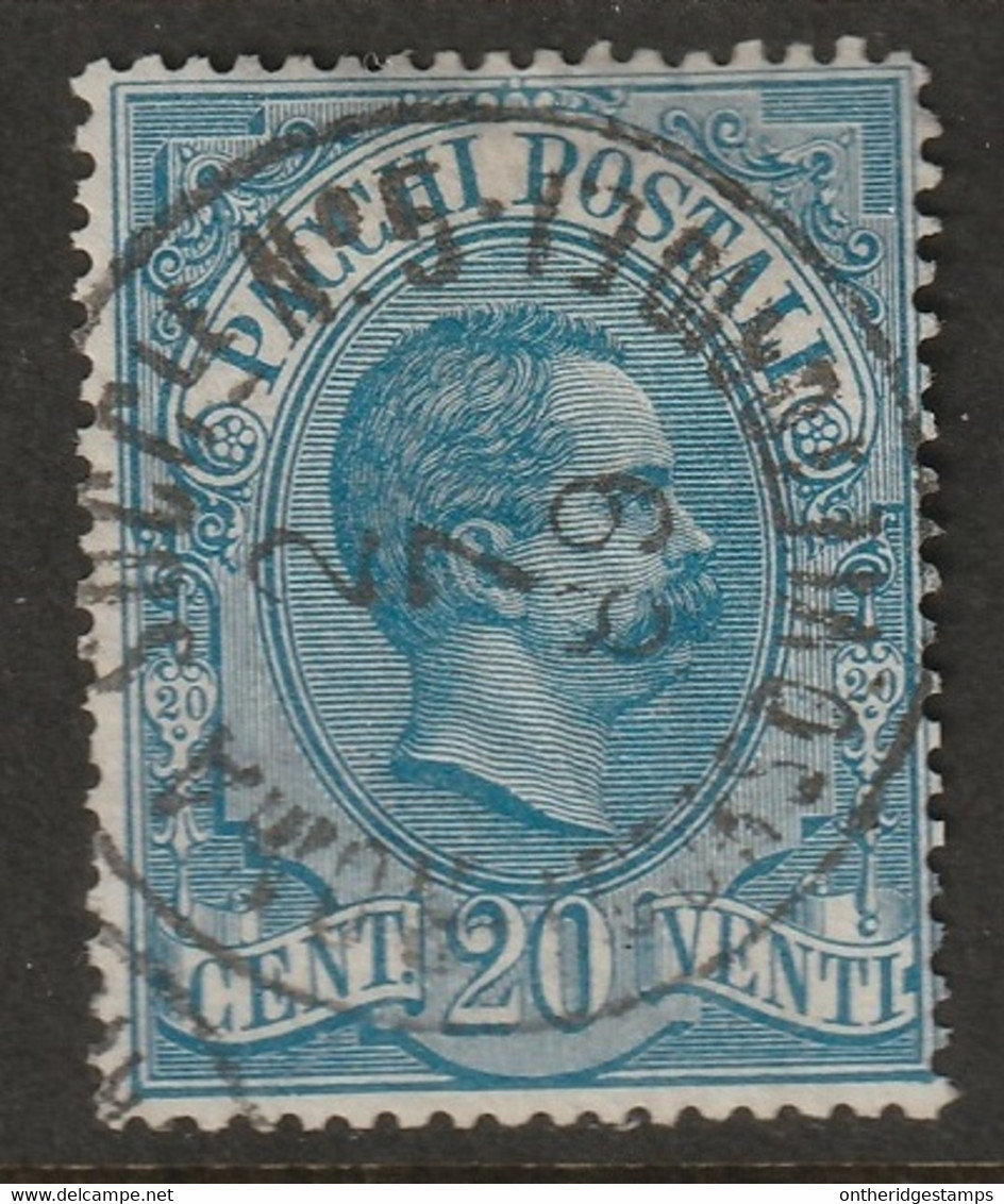 Italy 1884 Sc Q2 Sa PP2 Yt CP2 Parcel Post Used Roma Succursale 5 Cancel - Paketmarken