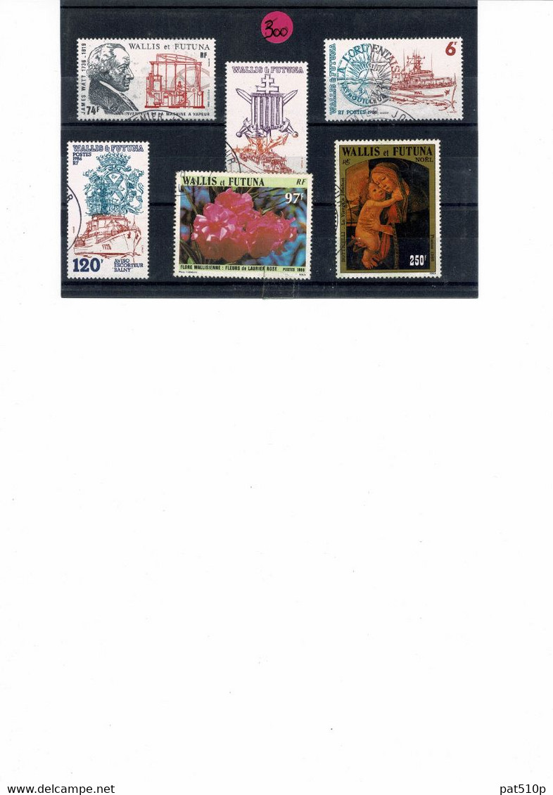 WALLIS FUTUNA Lot 1986 - Used Stamps