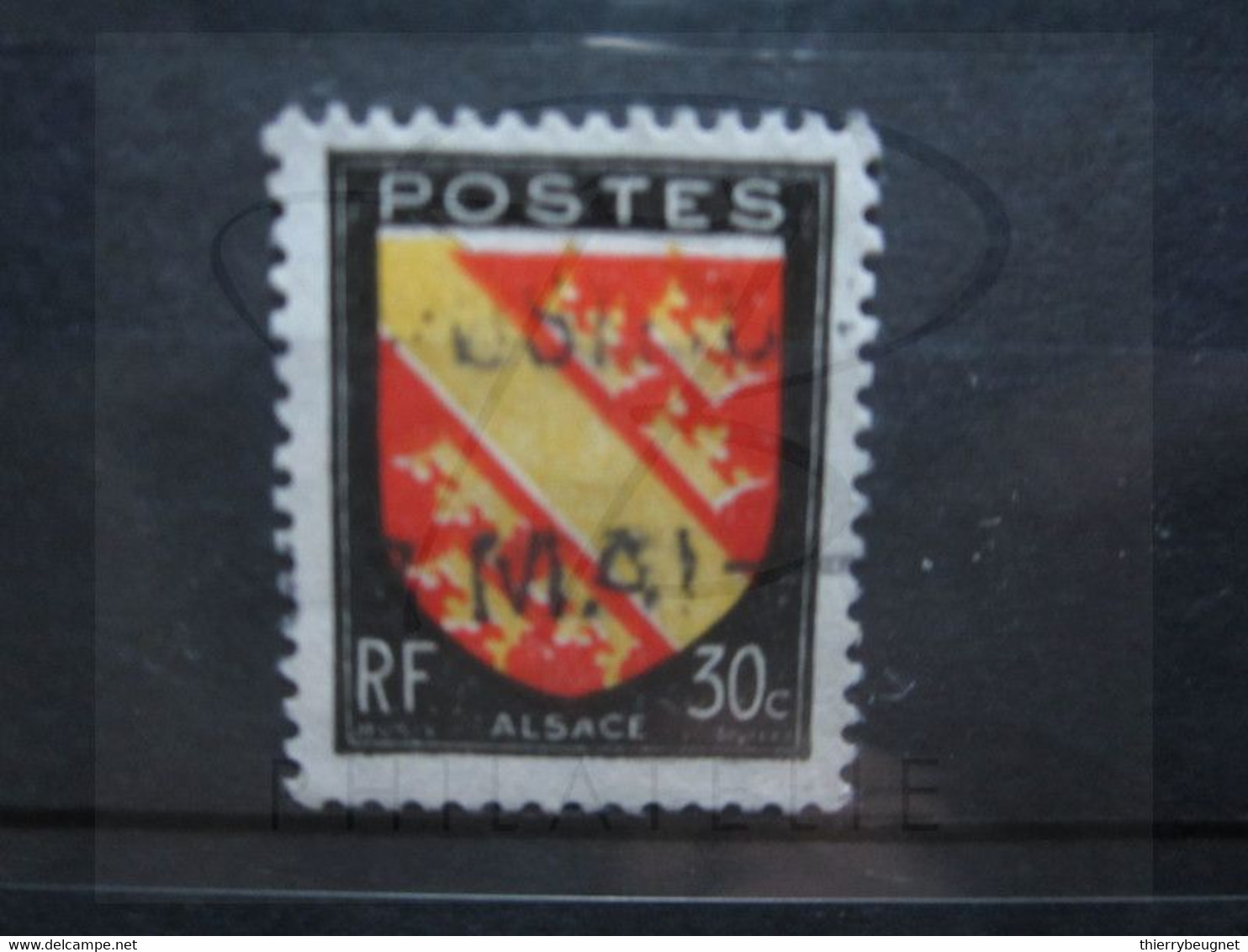 VEND BEAU TIMBRE DE FRANCE N° 756 , NOIR DECALE !!! - Used Stamps