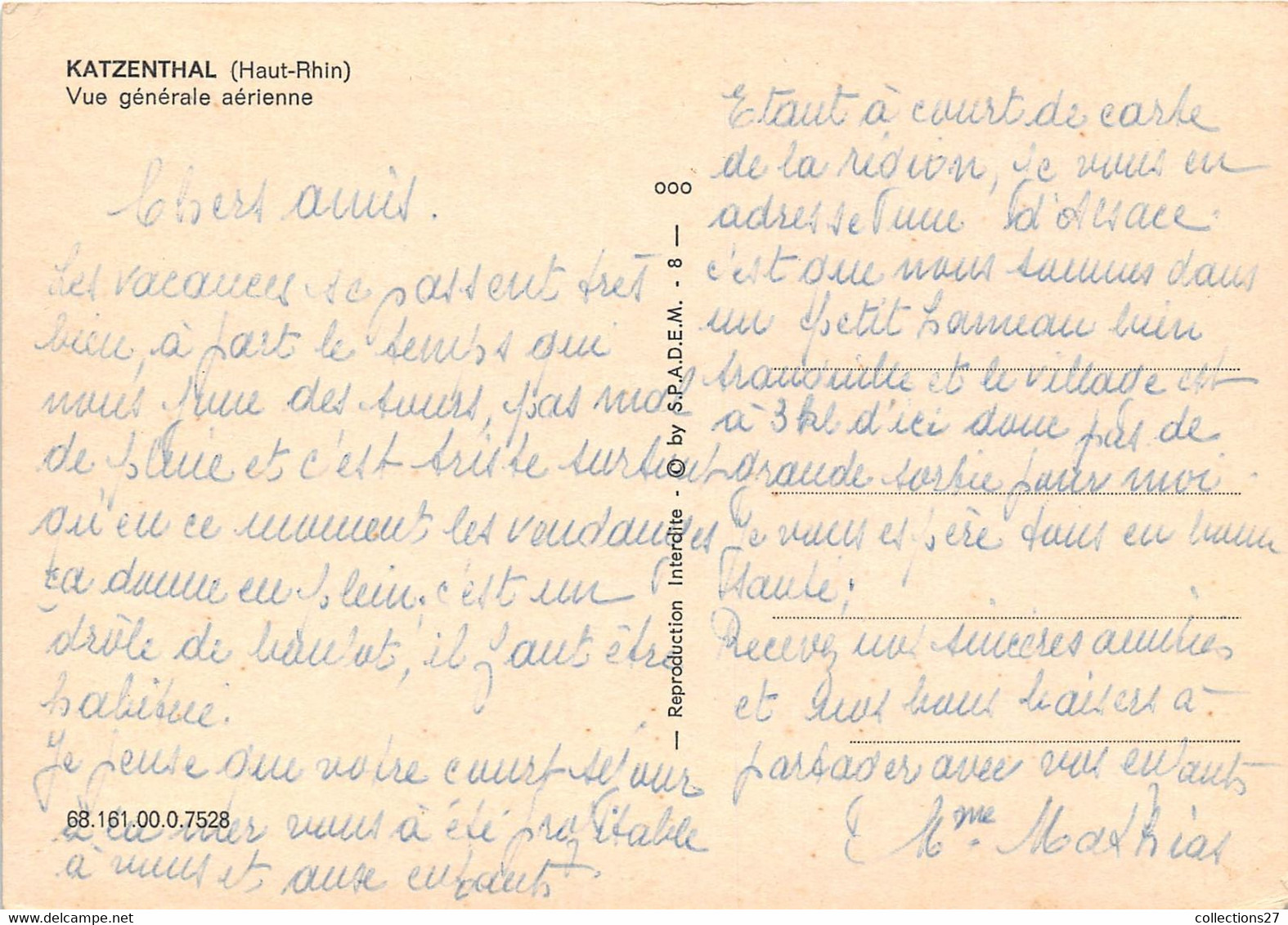 68-KATZENTHAL-VUE GÉNÉRALE AÉRIENNE - Other & Unclassified