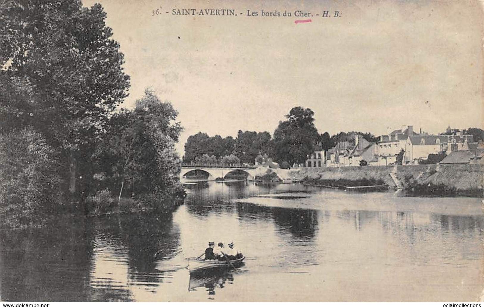 Saint-Avertin        37       Les Bords Du Cher  Promenade En Bateau    N° HB 16   (voir Scan) - Saint-Avertin