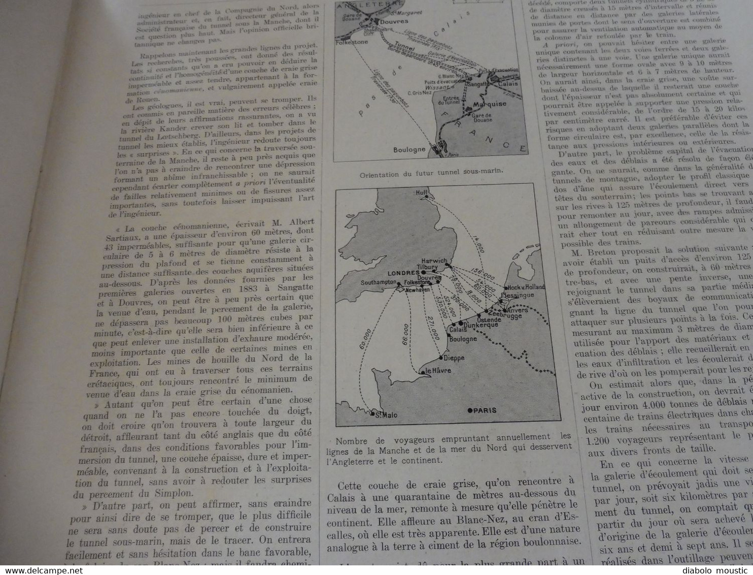 1929 :Tunnel Sous La Manche;LOT (Rocamadour,Beaumat,.);Utrecht;Medical-Center USA; Train Bleu Calais-Nice;Music-Hall;Etc - L'Illustration