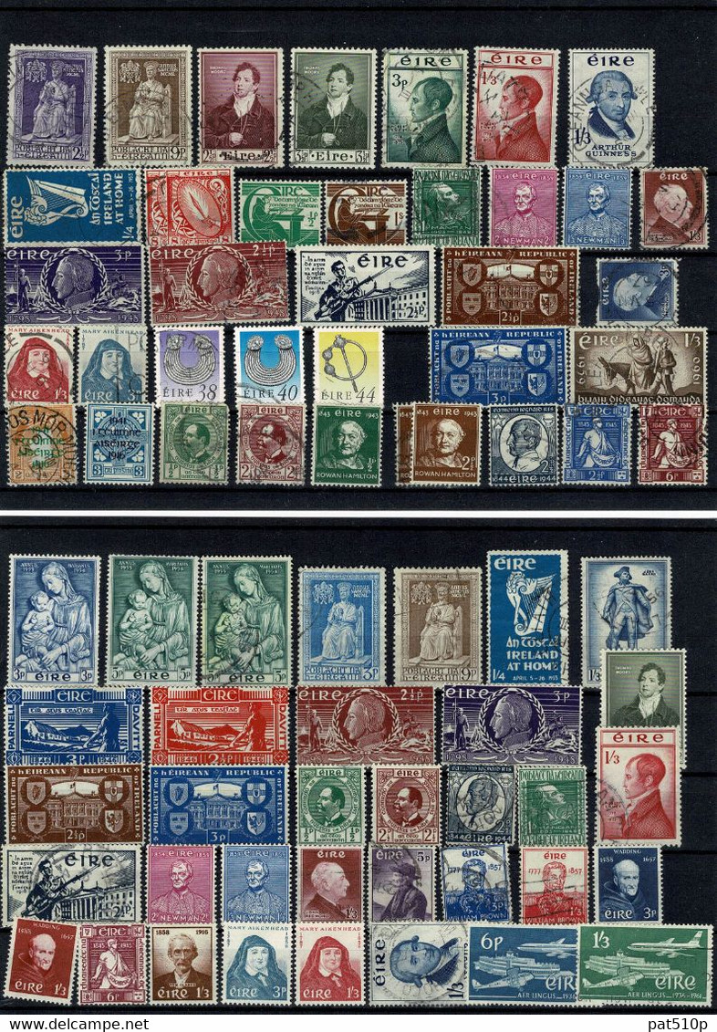 IRLANDE EIRE EIREANN Surcharge Lot Collection De 1922 à 1940 Et Jusqu'en 1961 Et Plus - Verzamelingen & Reeksen