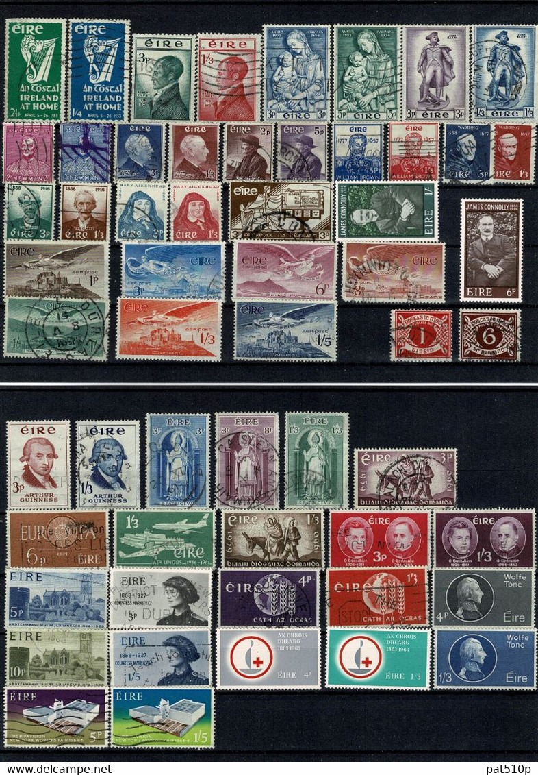 IRELAND Surcharge Lot Collection Avant 1940 Et Jusqu'en 1966 - Collections, Lots & Series