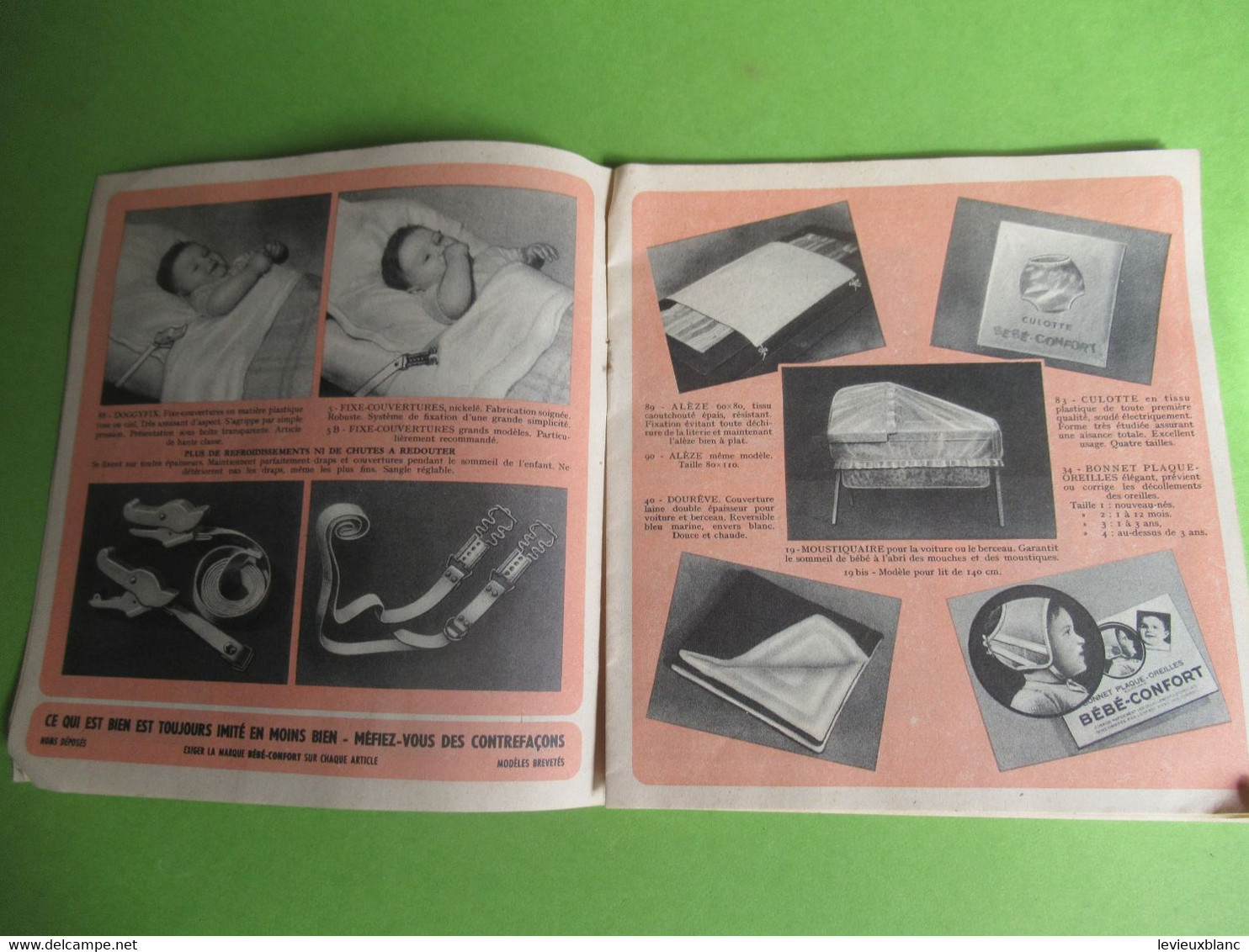 Catalogue Publicitaire/ BEBE-CONFORT/ Articles Pratiques Pour Le Confort Et L'Hygiène Des Enfants/ Vers 1950-60  PARF234 - Accessoires