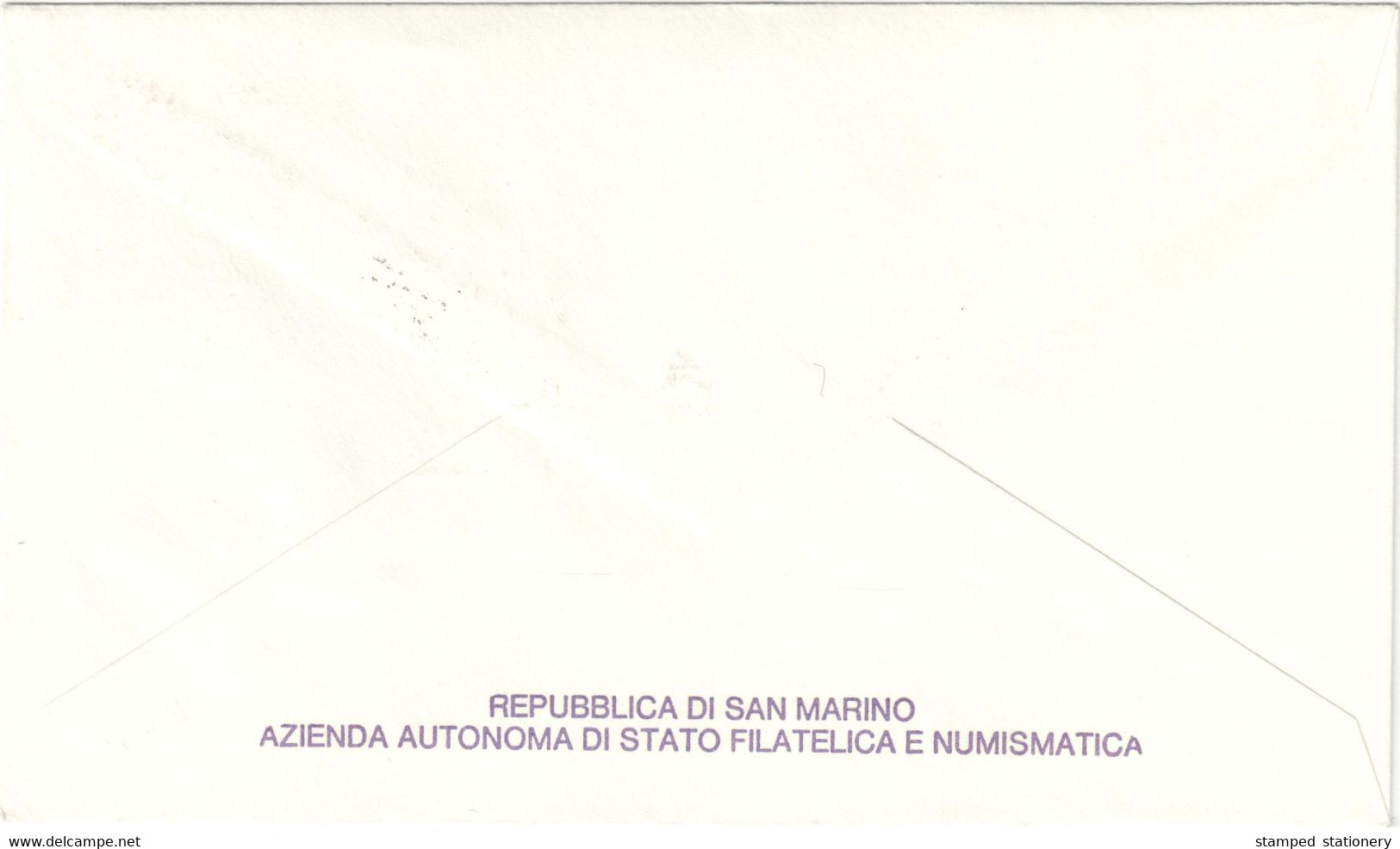 SAN MARINO BUSTA FDC CEPT MEZZI DI COMUNICAZIONE 17.3.1988 - FRANCOBOLLI L. 600 E 700 - SASSONE 1221 / 1222 - Briefe U. Dokumente