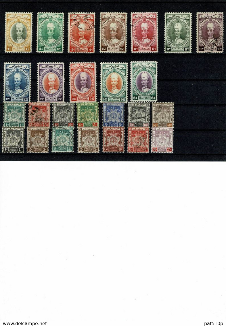 KELANTAN MALAYA MALAISIA MALAISIE Lot Collection Avant 1940 Taxe Revenue - Kelantan