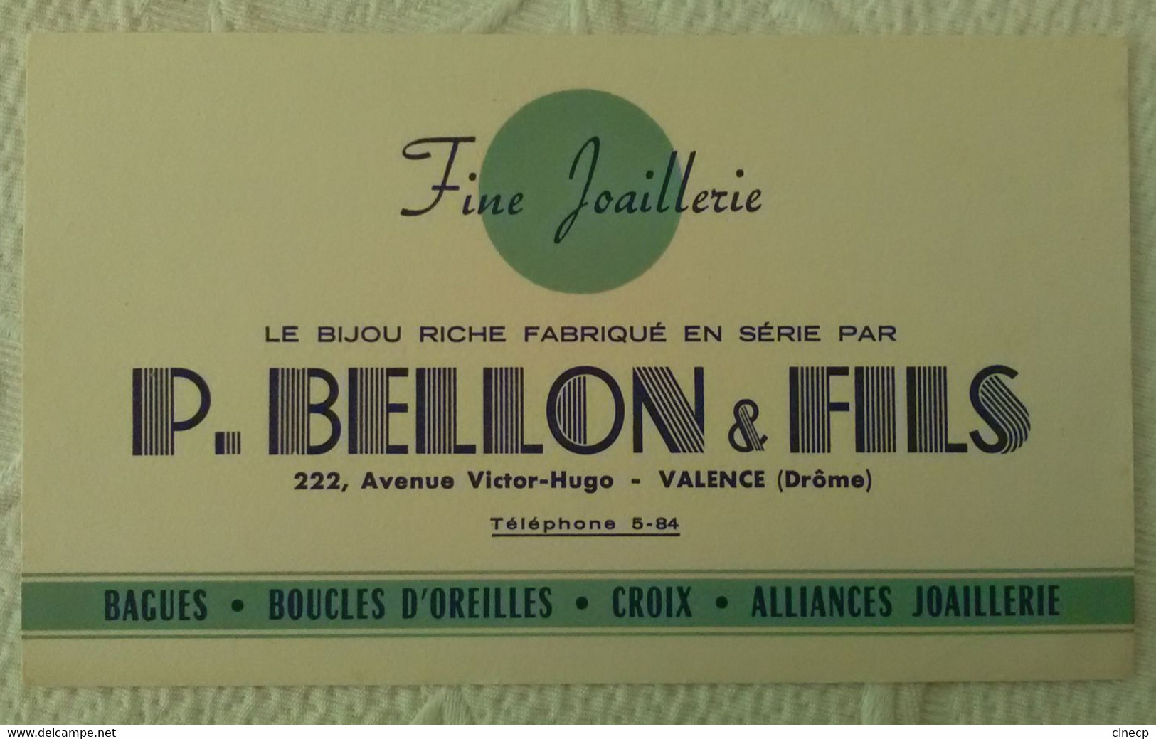 Buvard LE BIJOU RICHE Fabriqué Par P. BELLON & FILS FINE JOAILLERIE ILLUSTRATEUR VALENCE DRÔME - Perfume & Beauty