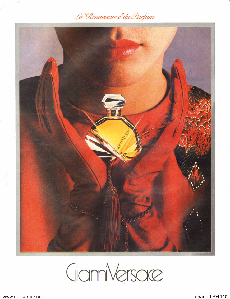 PUB PARFUM " GIANNI VERSACE  "  1984  ( 1 ) - Zonder Classificatie