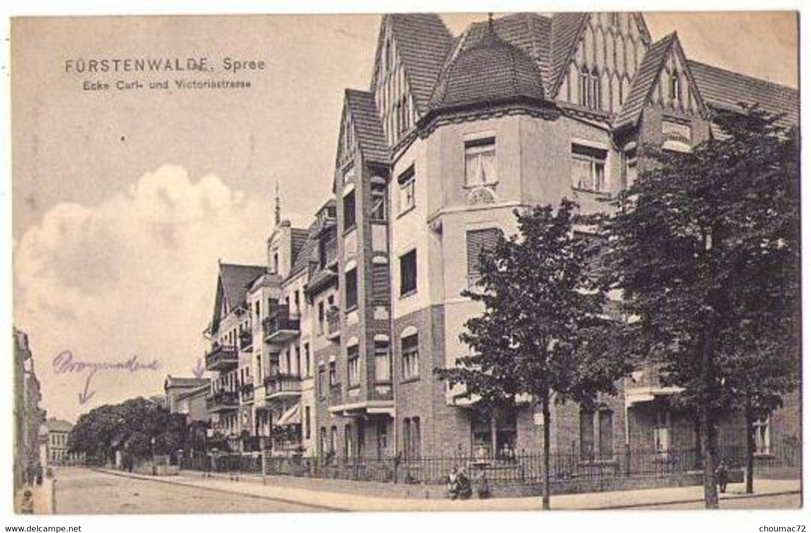 (Brandebourg) 031, Fürstenwalde A. Spree., Ecke Carl Und Victoriastrasse, Feldpost - Fürstenwalde