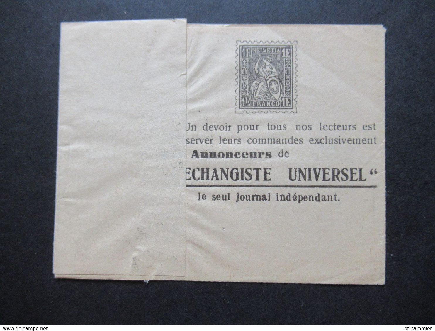 Frankreich Illustriertes Streifband L'Echangiste Universel Journal Philatelique Bischwiller Elsass Nach Dornbin Österrei - Storia Postale