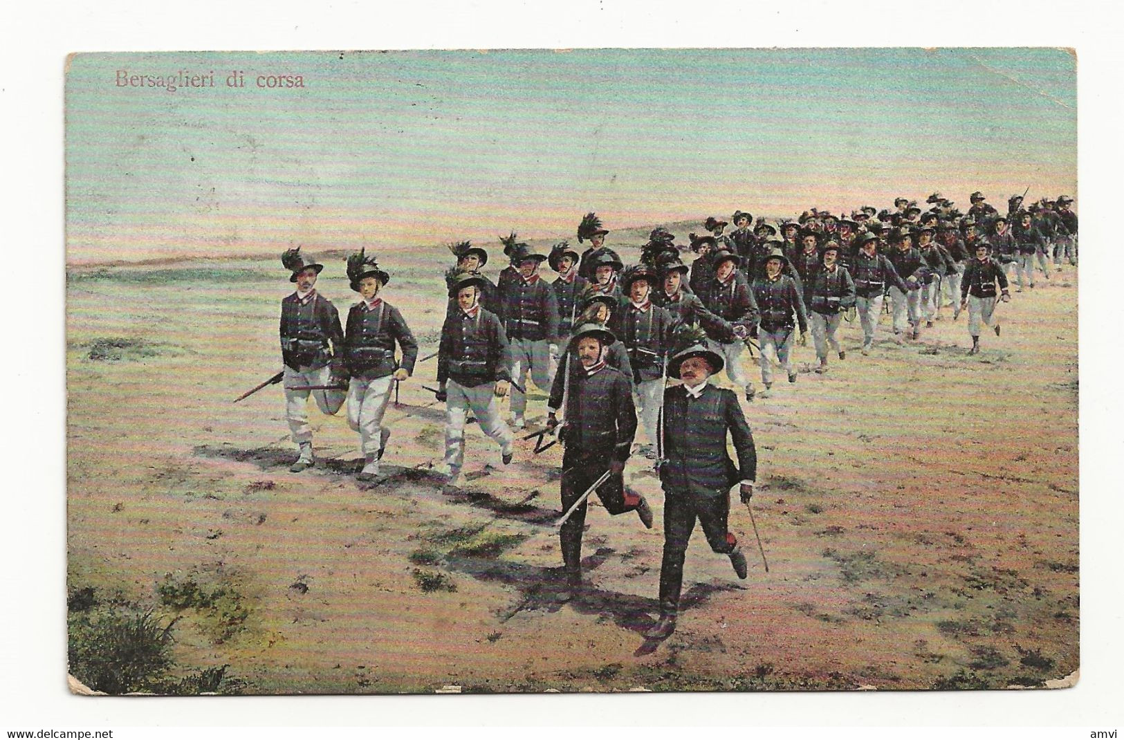 ( 4351) Italie  Guerre 1914 1918 Manoeuvre Course Des BERSAGLIERI (di Corsa) - Manoeuvres