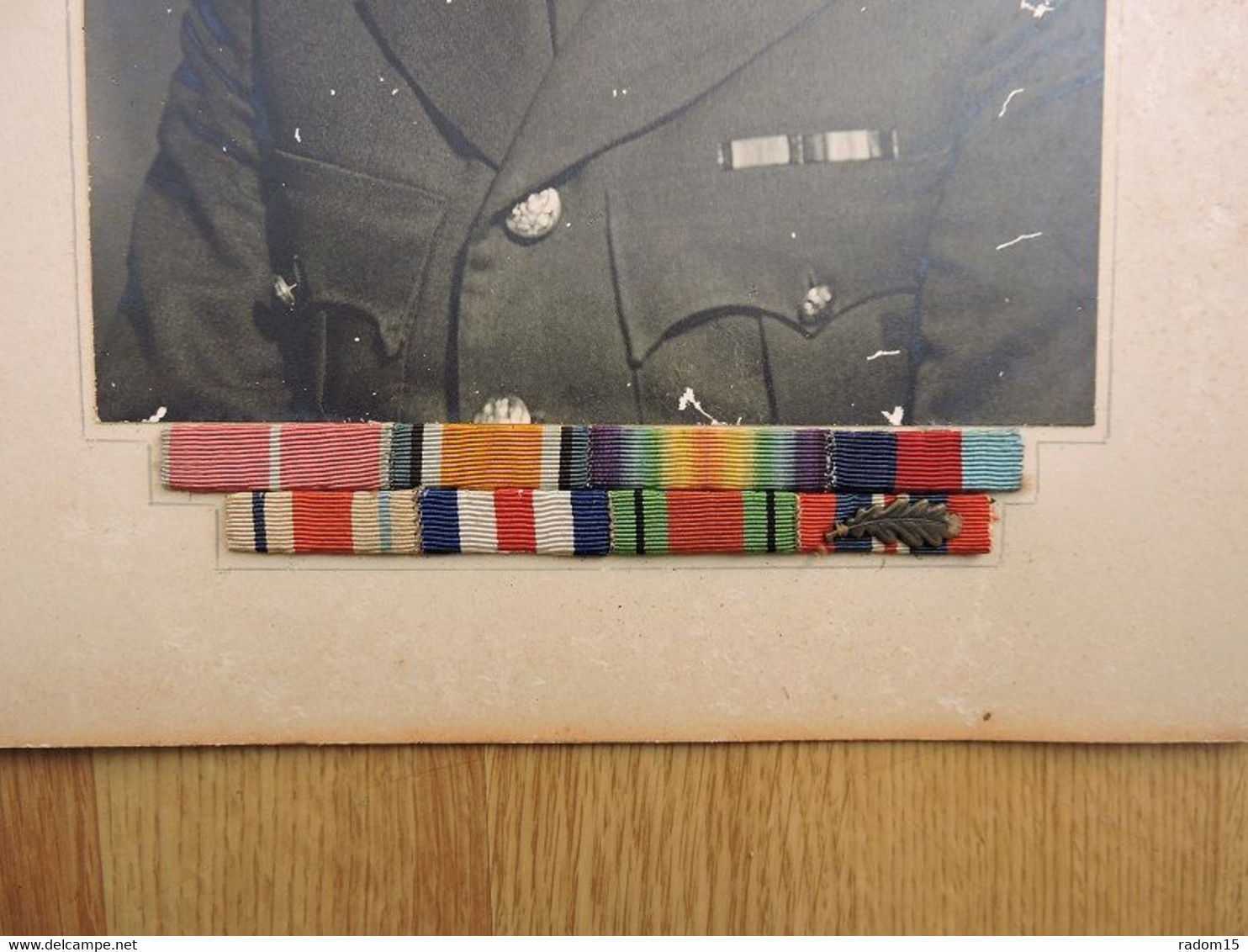 Photo Officier Britannique Avec Rappels De Décorations WW1-WW2 - Gran Bretagna